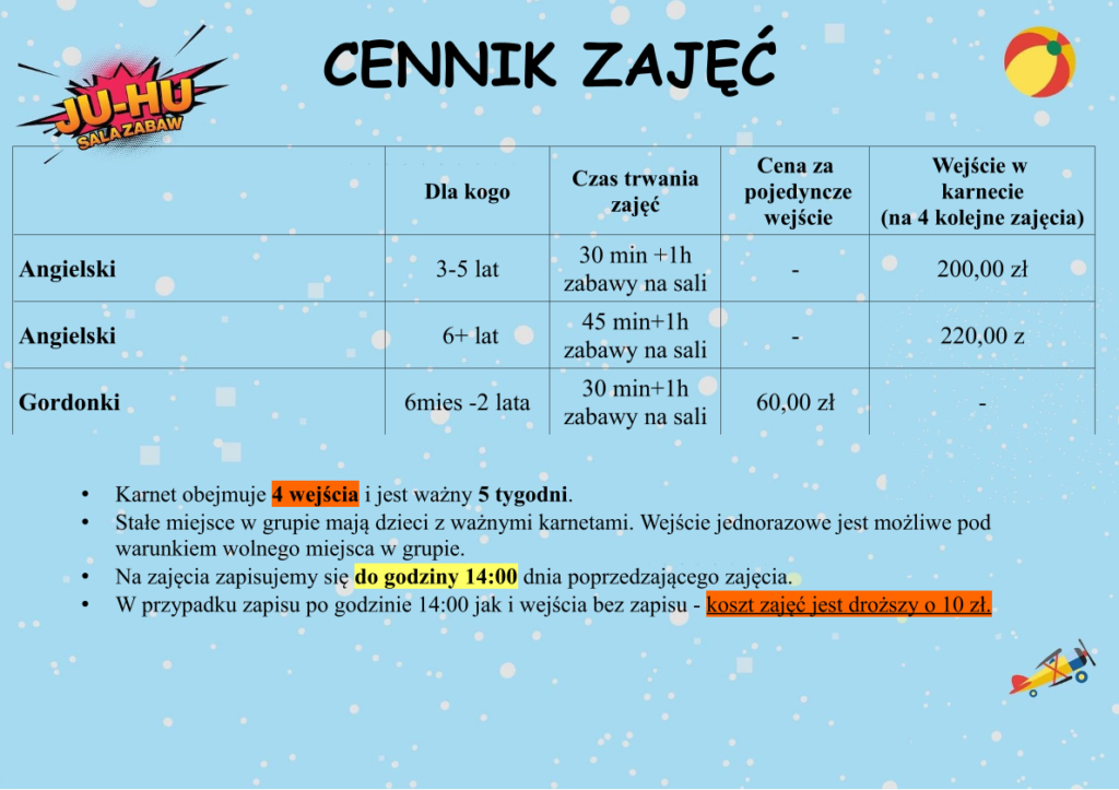 zajecia dla dzieci sala zabaw targówek białołęka zajęcia